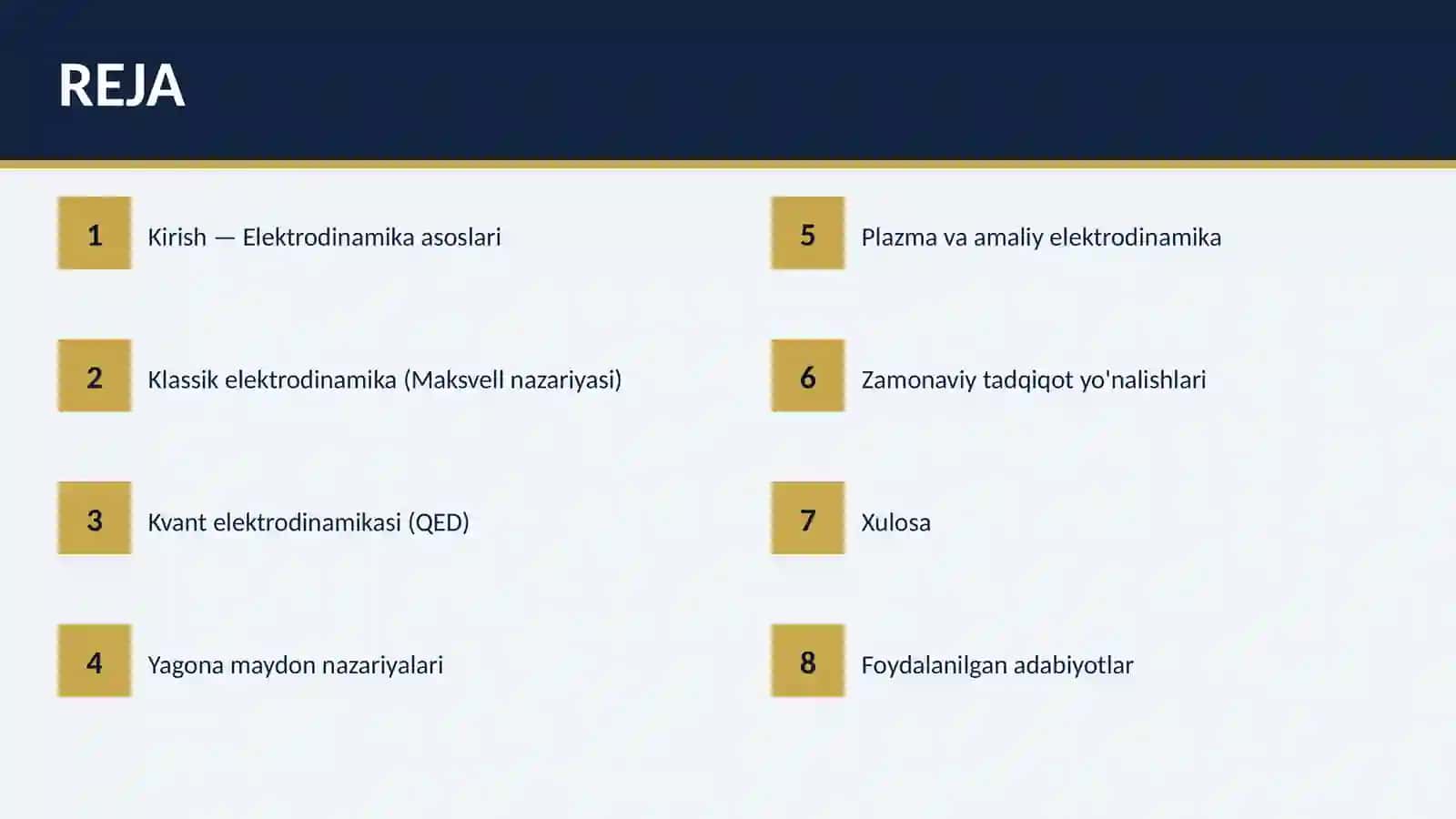 Zamonaviy Elektrodinamika 2