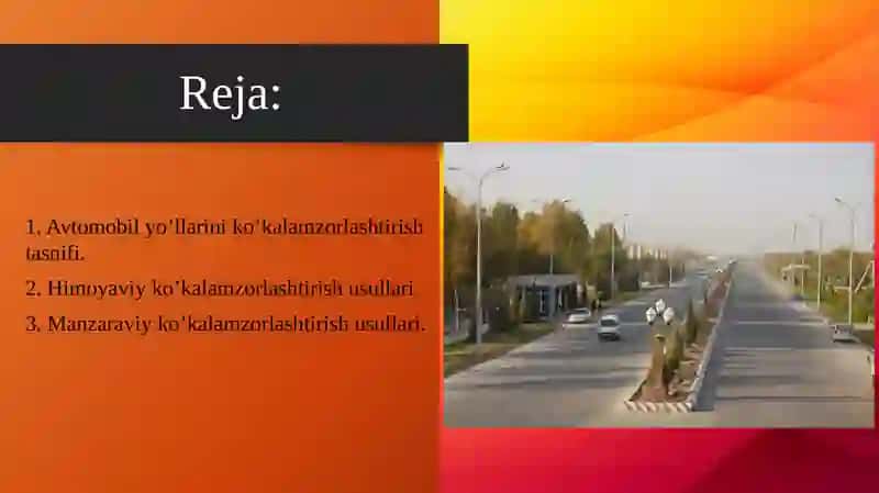 Avtomobil yo’llarini ko’kalamzorlashtirish usullari 2