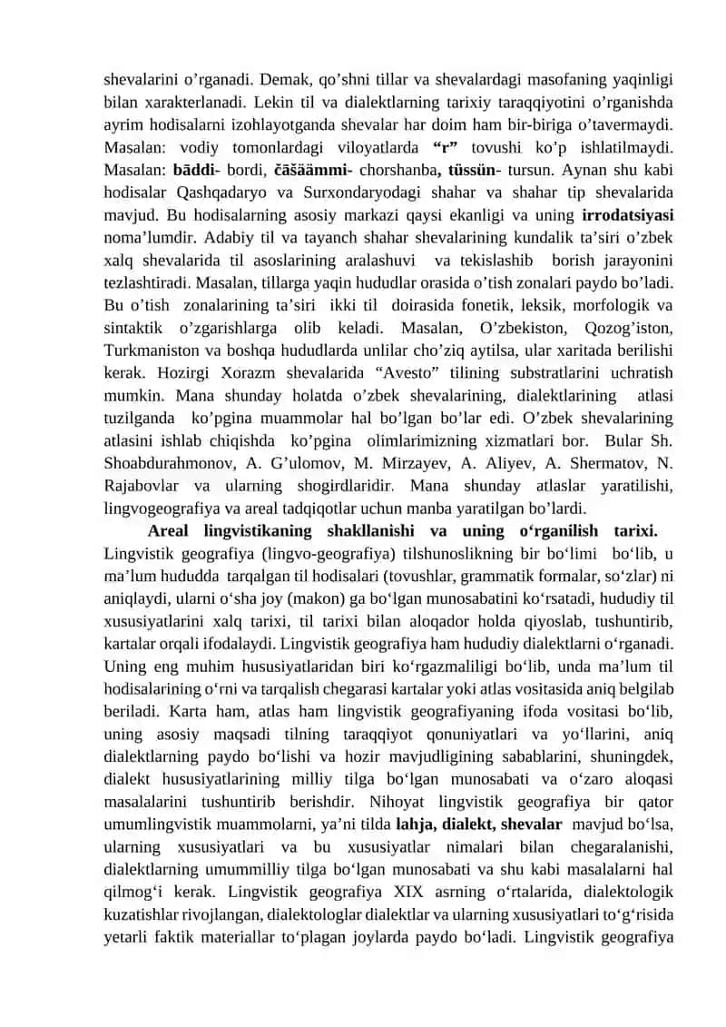 Areal lingvistika 2