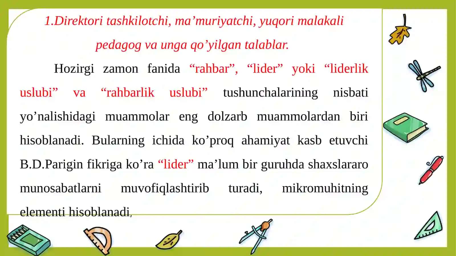 Direktori maktabgacha ta’lim tashkiloti rahbari 2