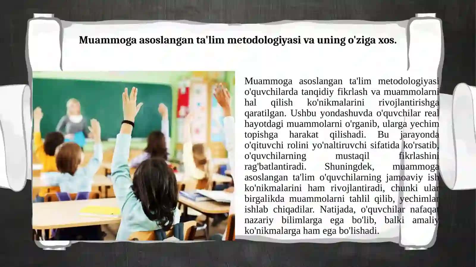 O‘quvchilarda muammoga asoslangan ta’lim yondashuvi asosida hayotiy koʻnikmalarni shakllantirishning samarali usullari 2