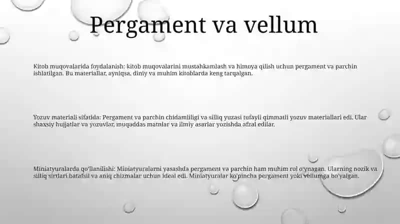 Xv-Xvi Asrlarda Yurtimiz Kitobatchiligida QoʻLlanilgan Ashyolar 2