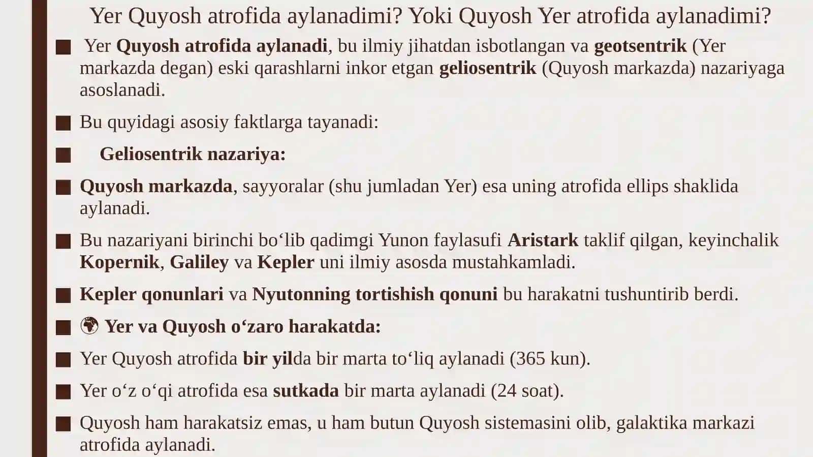Yerning aylanish orbitasi 2