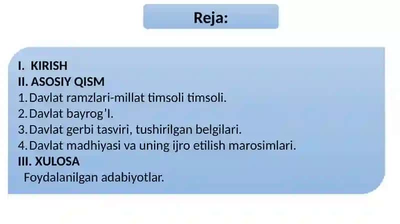 DAVLAT RAMZLARI 2