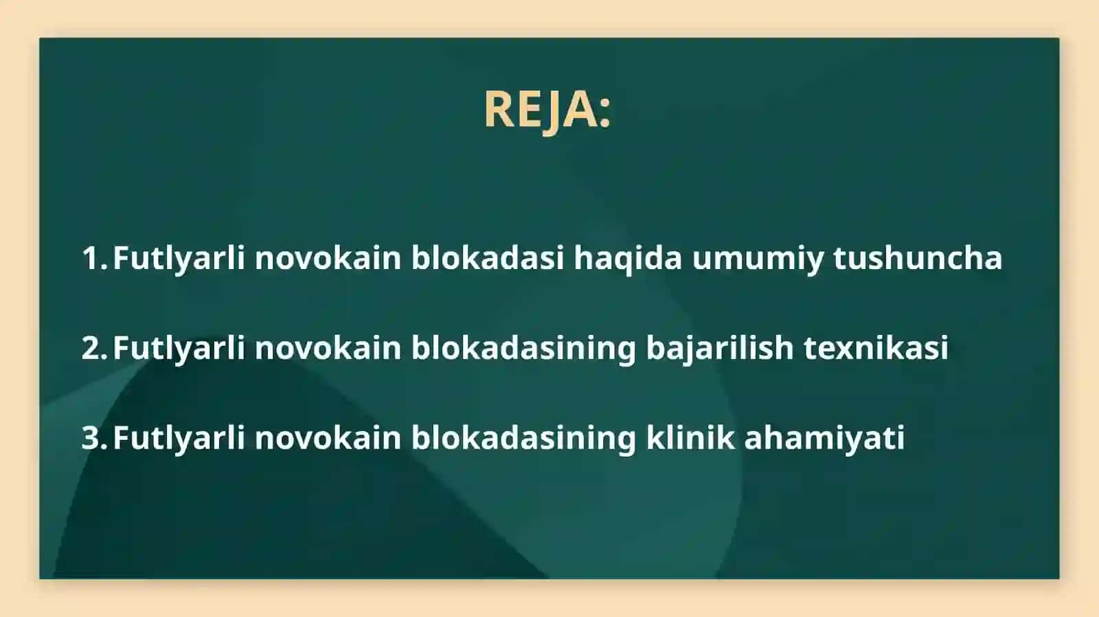 Futlyarli novokain blokadasining bajarilish texnikasi 2