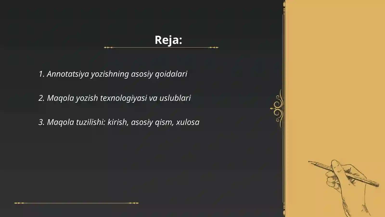 Annotatsiya yozishning asosiy qoidalari 2