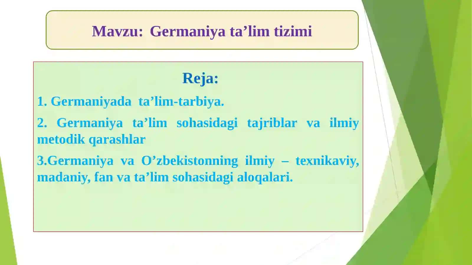 Germaniya ta’lim tizimi 2