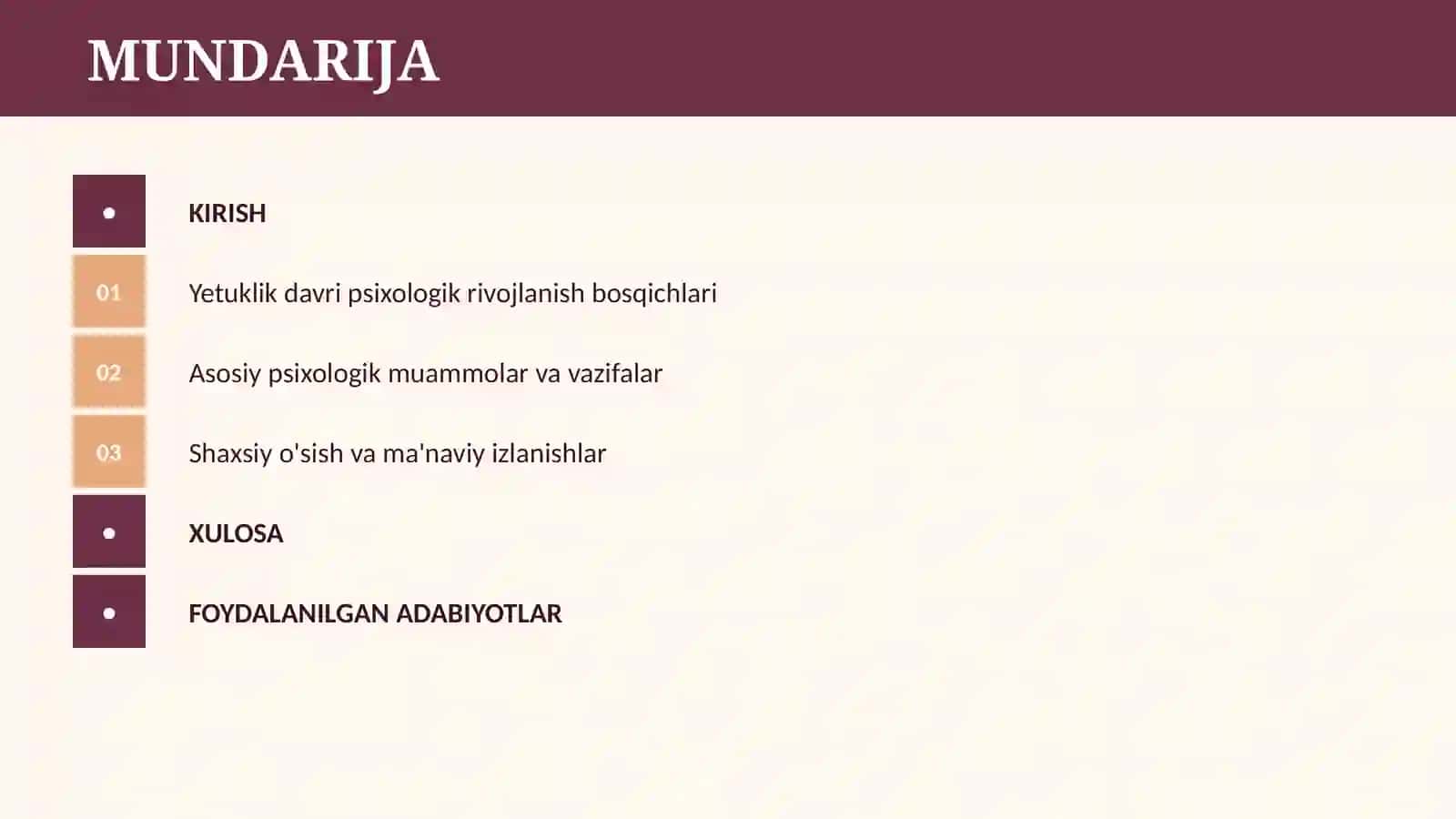 YETUKLIK DAVRI PSIXOLOGIYASI! 2