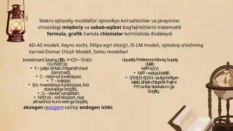 Asosiy makroiqtisodiy ko’rsatkichlar va ularni hisoblash 2
