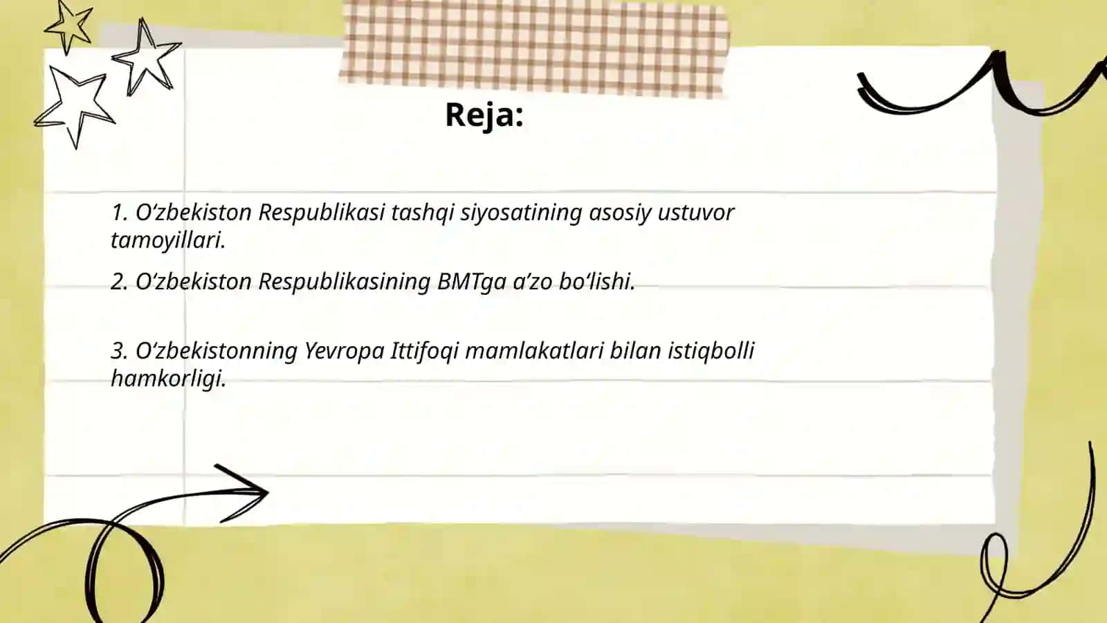 O‘zbekiston va jahon hamjamiyati 2