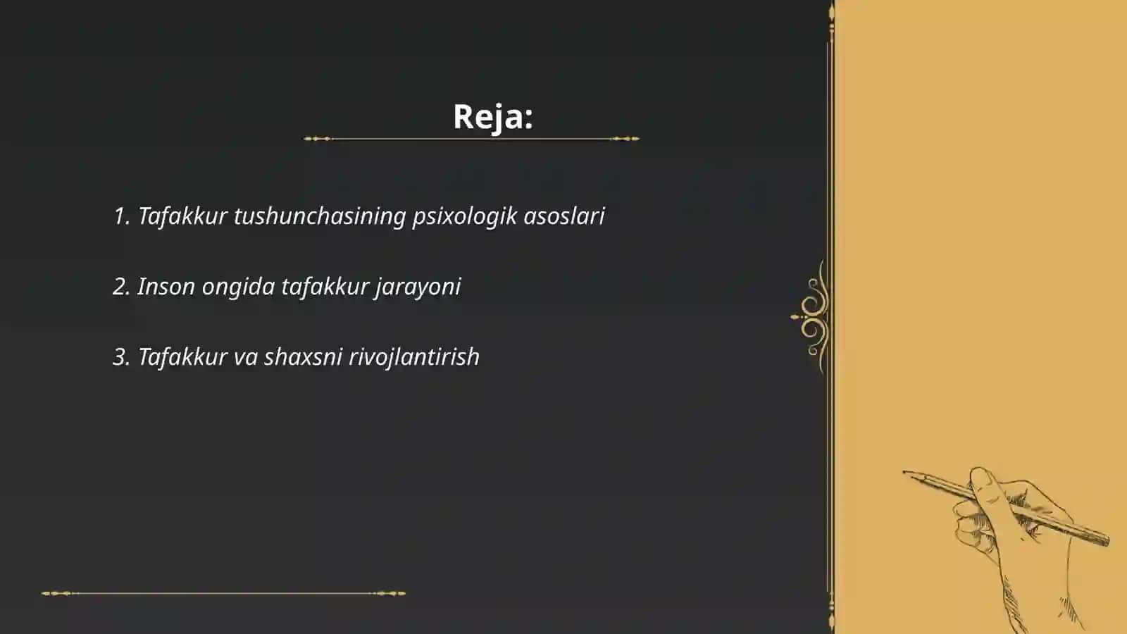 Tafakkur borasidagi psixologik talimotlar 2