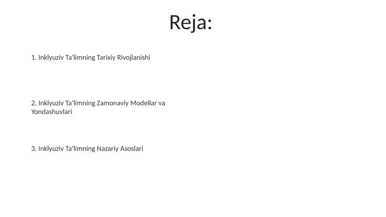 Inklyuziv ta'limning nazariy asoslari va rivojlanishi 2