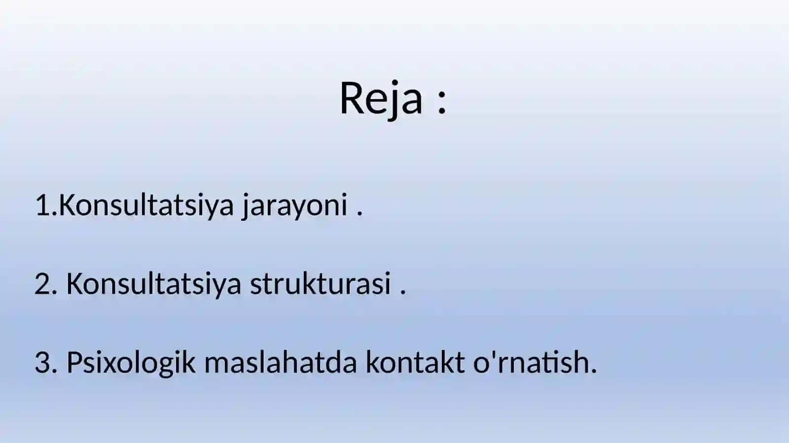 Konsultatsiya bosqichlari 2