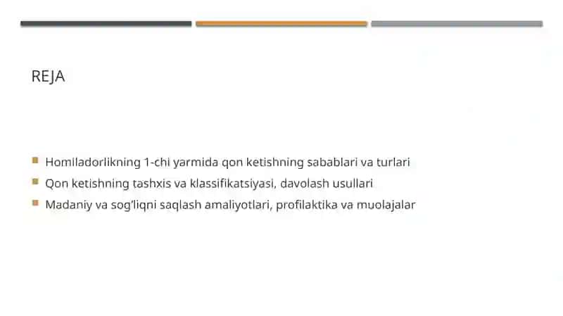 Homiladorlikning 1-chi yarmida qon ketish abort tasnifi davolashi 2