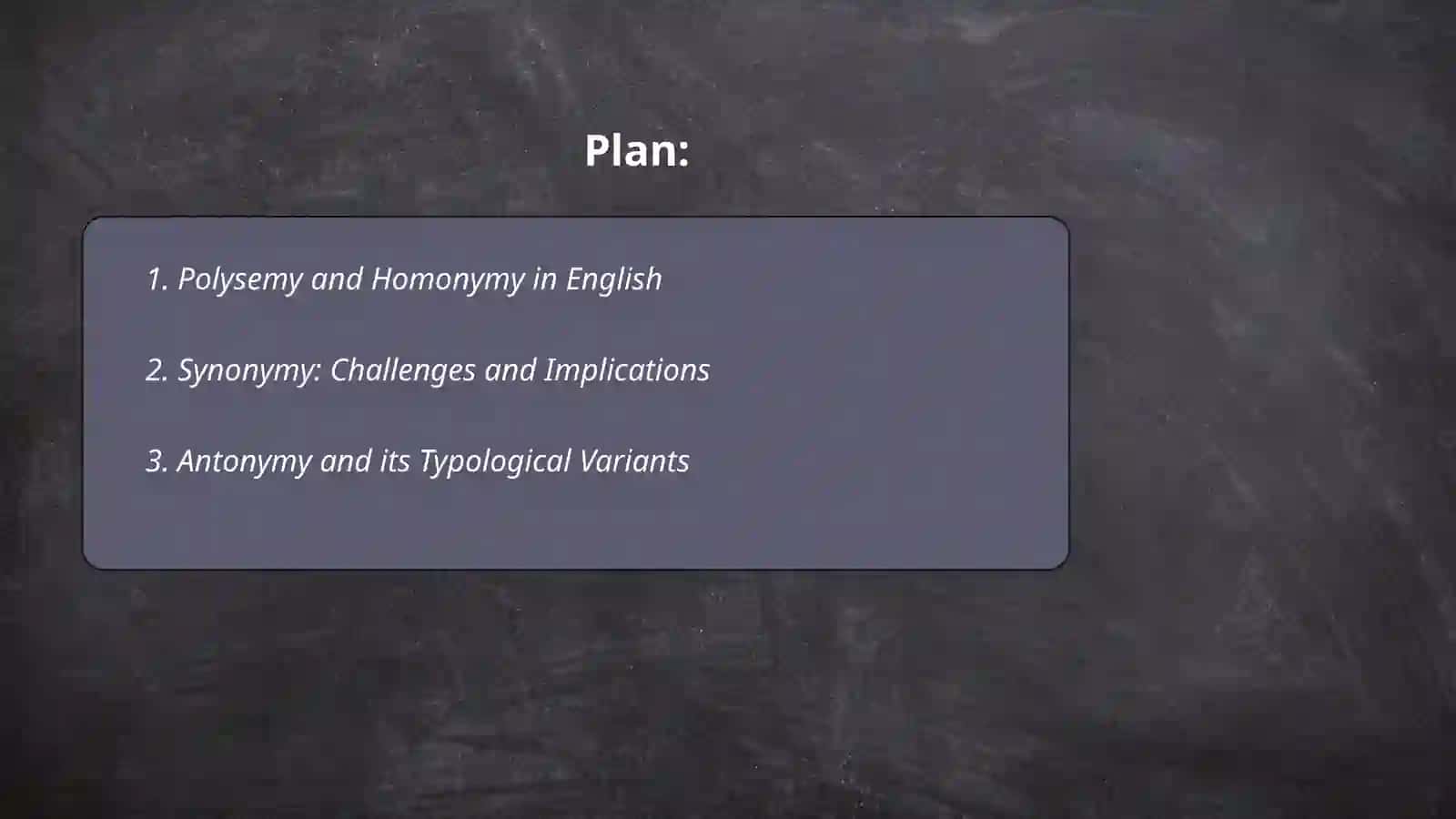 Typological problems of lexical level 2
