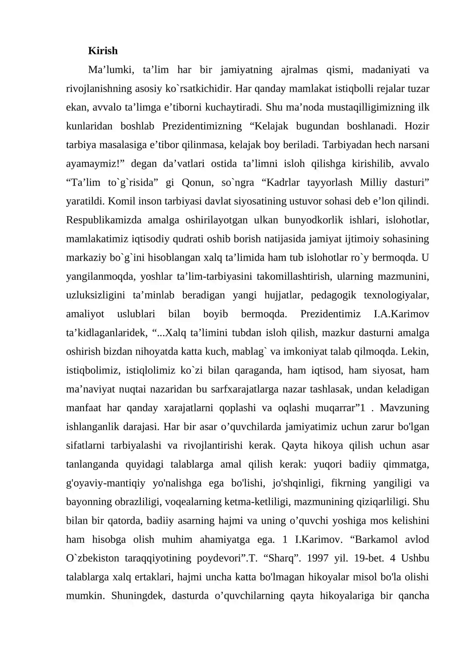 Bolalarni rasmga qarab hikoya tuzishga o‘rgatish kurs ishi 2