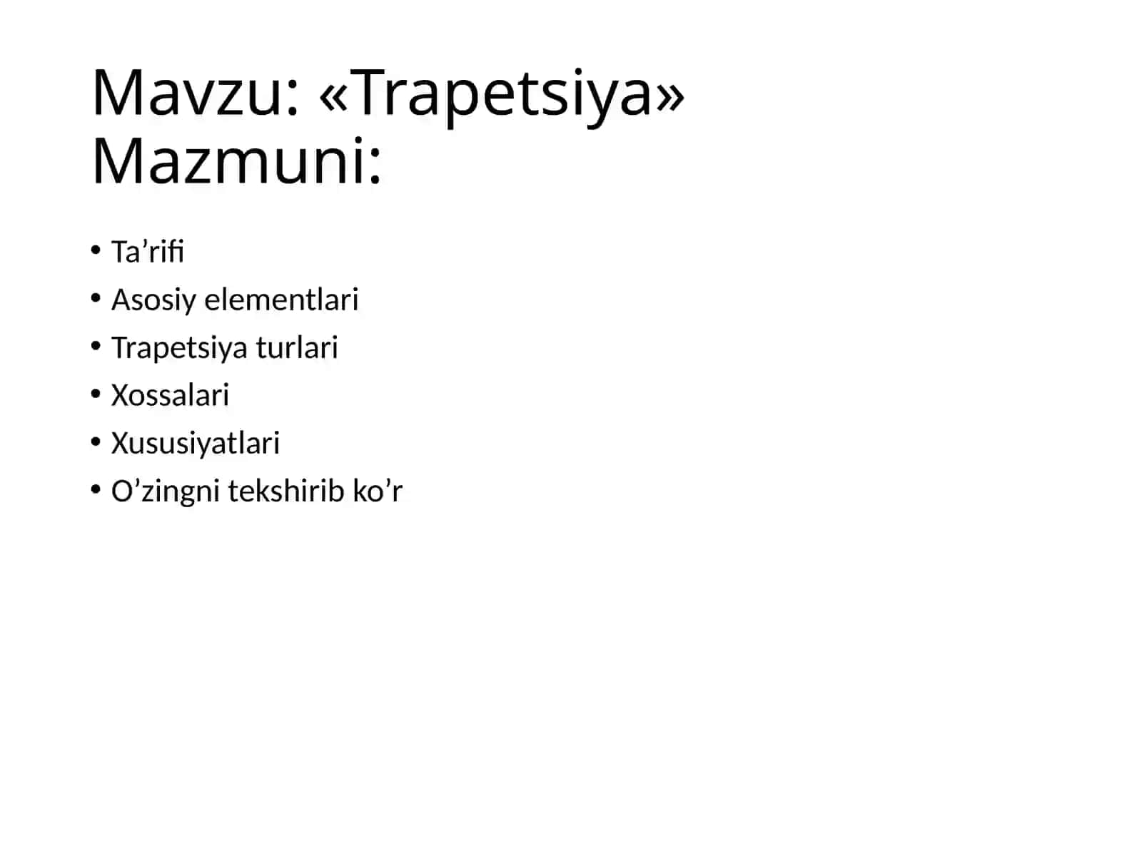 Trapetsiya 2