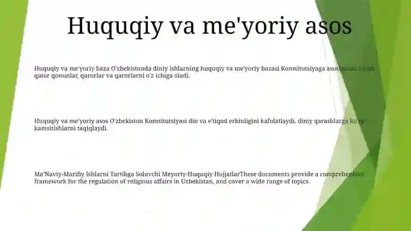 Ma’Naviy-Marifiy Ishlarni Tartibga Soluvchi Meyoriy-Huquqiy Hujjatlar 2