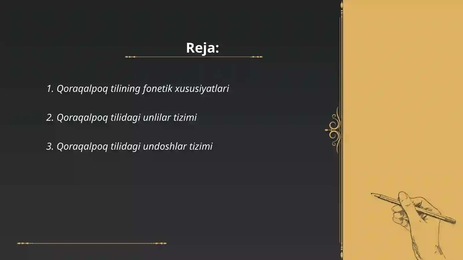 Qoraqalpoq tilining umumiy grammatik xususyatlari 2