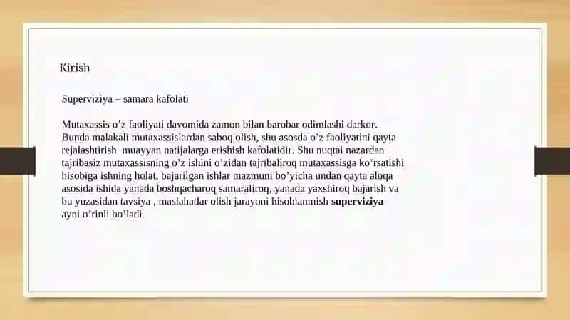 Superviziya samarali ijtimoiy ishni ta’minlash omili sifatida 2