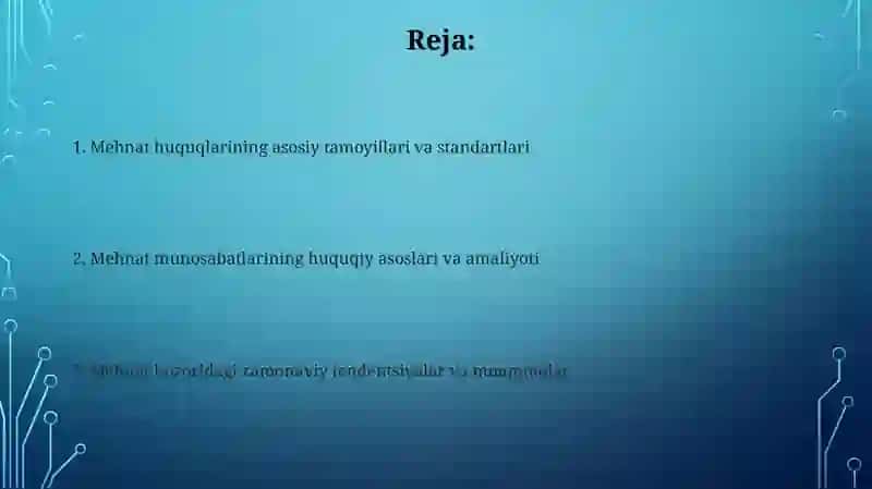 ISH HAQI VA MEXNAT MUNOSABOTLARI 2