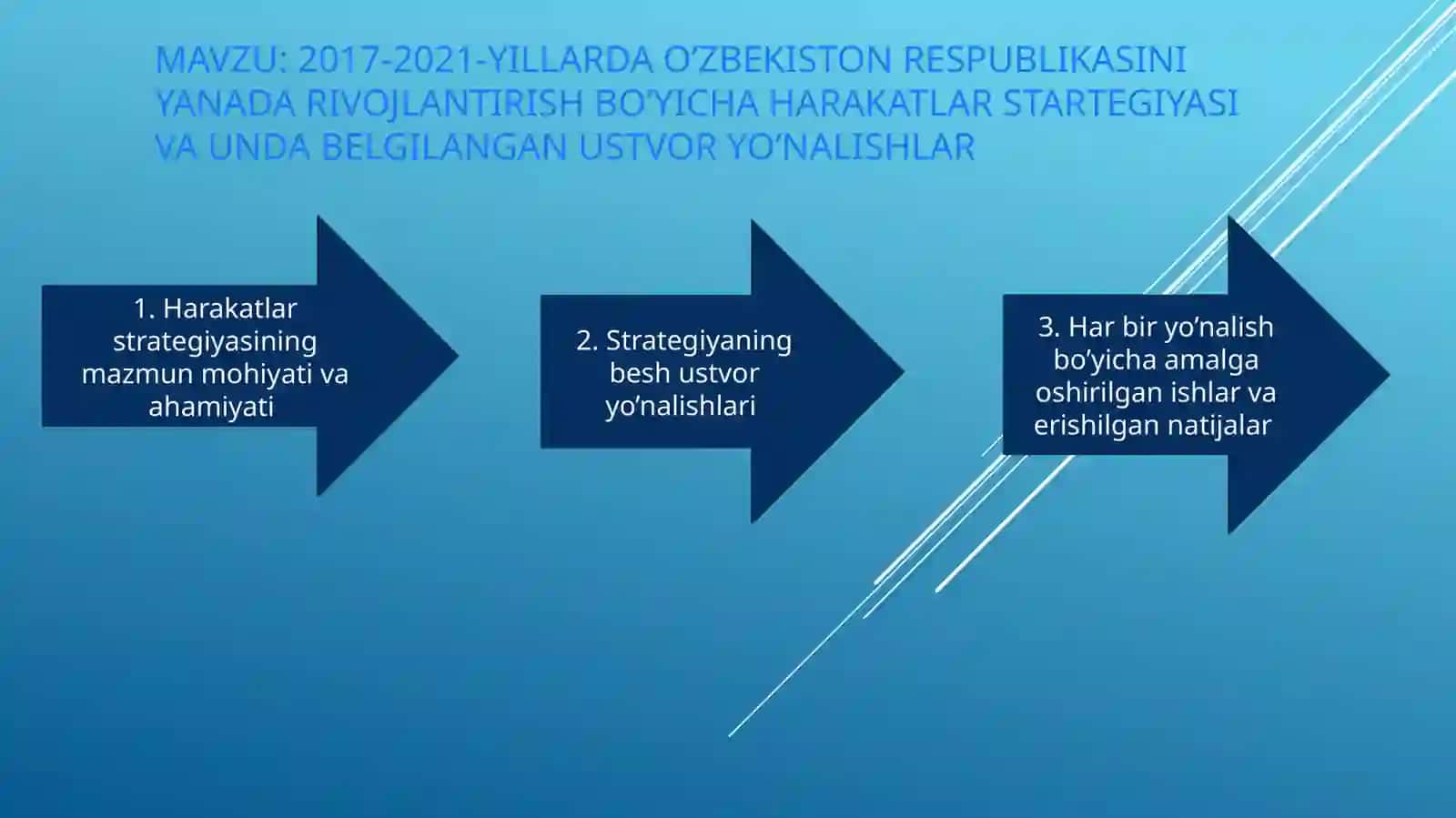 O'zbekiston Respublikasini yanada rivojlantirish bo'yicha Harakatlar strategiyasi 2