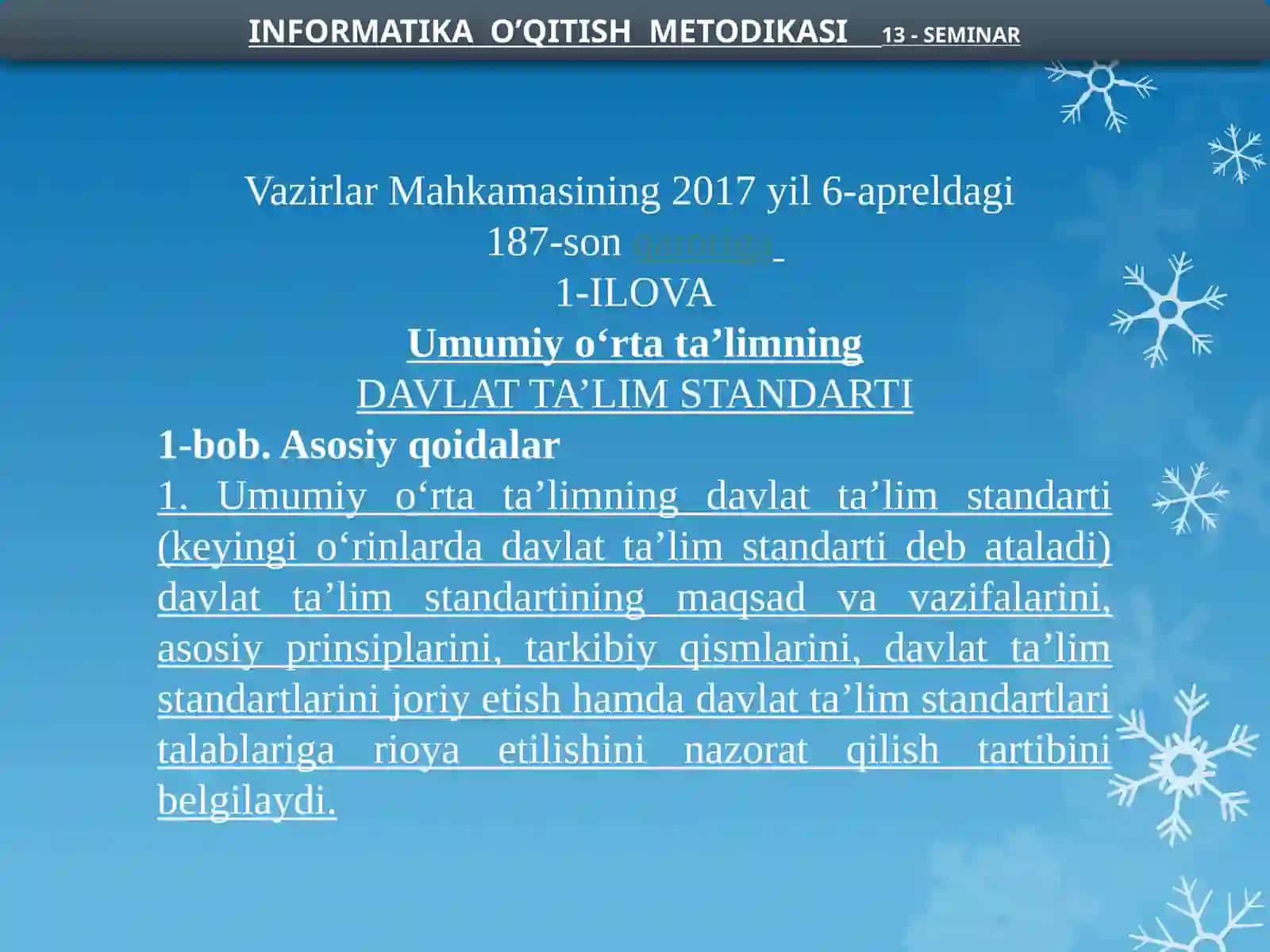 O‘rtamaxsuskasb-hunarta’limidaInformatikavaaxborottexnologiyalarifaniningmazmunivaungaqoyiladigantalablar 2