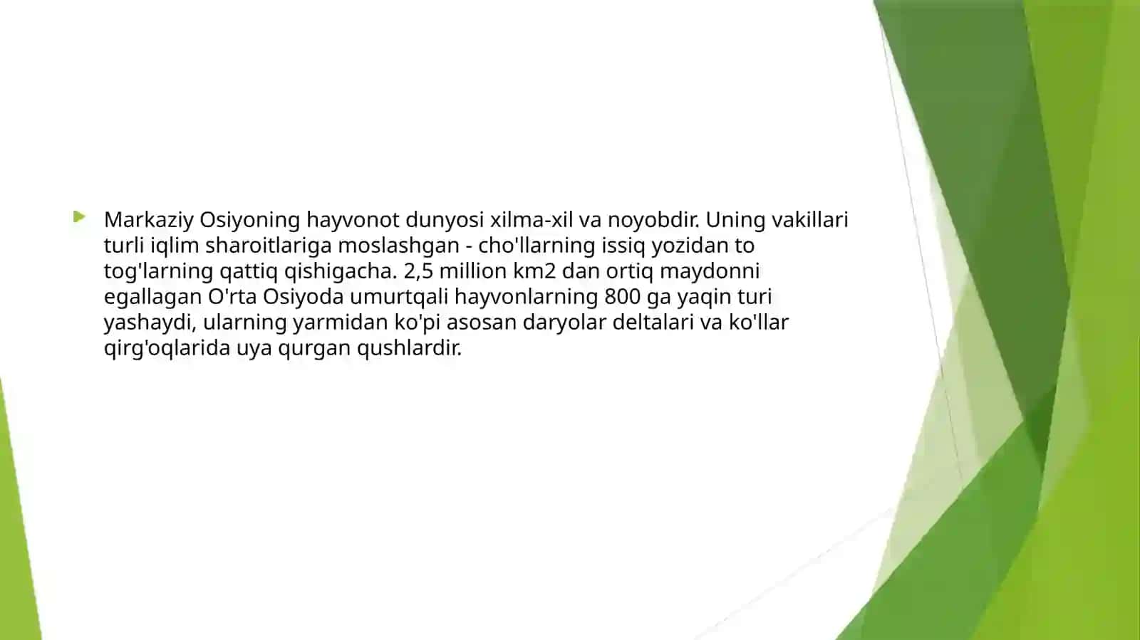 Oʻrta Osiyoning noyob va Qizil kitobga kiritilgan hayvonot dunyosi 2
