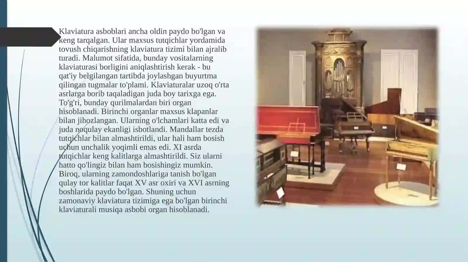 Klaviatura qurulmasi. Tugmachalar guruhlari va vazialari 2