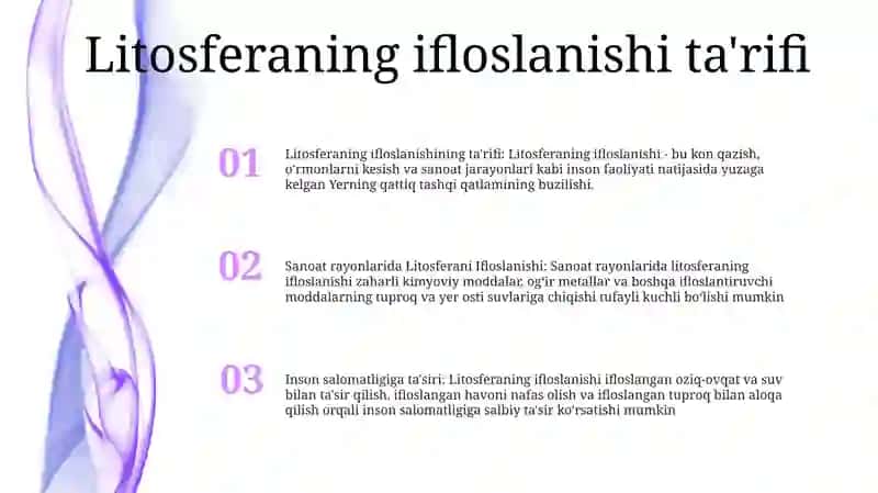 Litosferaning ifloslanishi 2