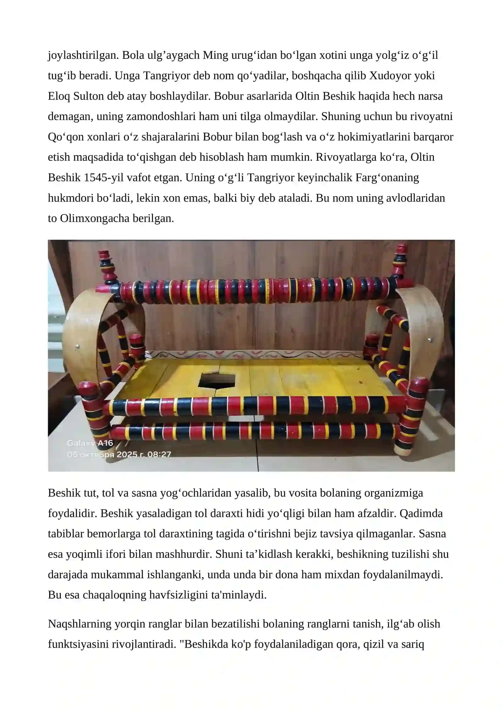 Bola Beshigi – milliylikning eshigi. mavzusida maruza 2