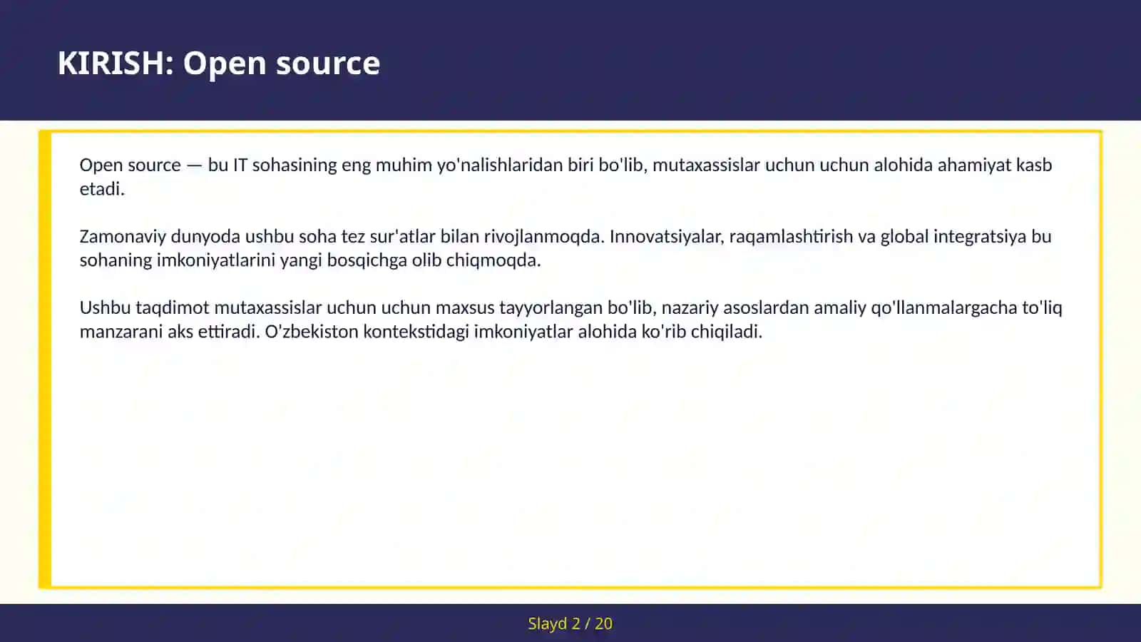 Open source 2