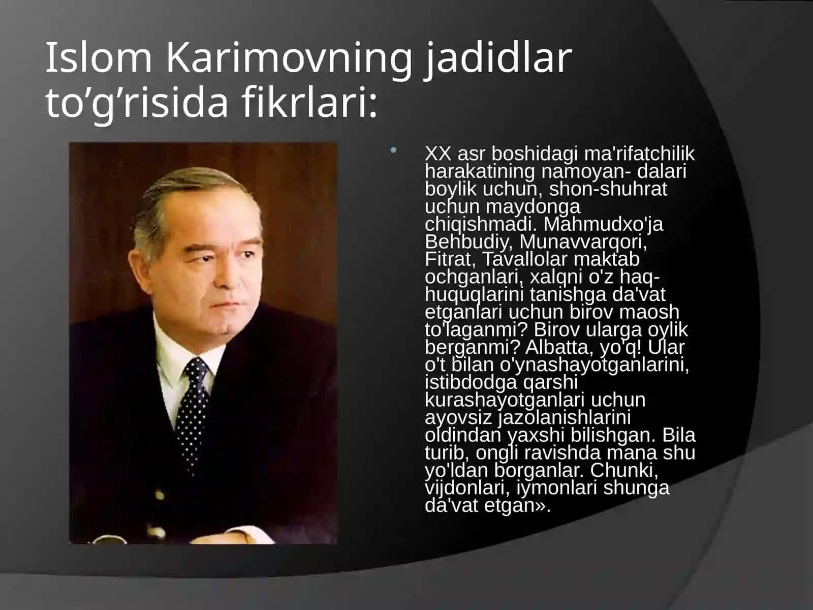 Jadidchilik va jadidlarning ilm-ma'rifat yo'lidagi harakatlari 2