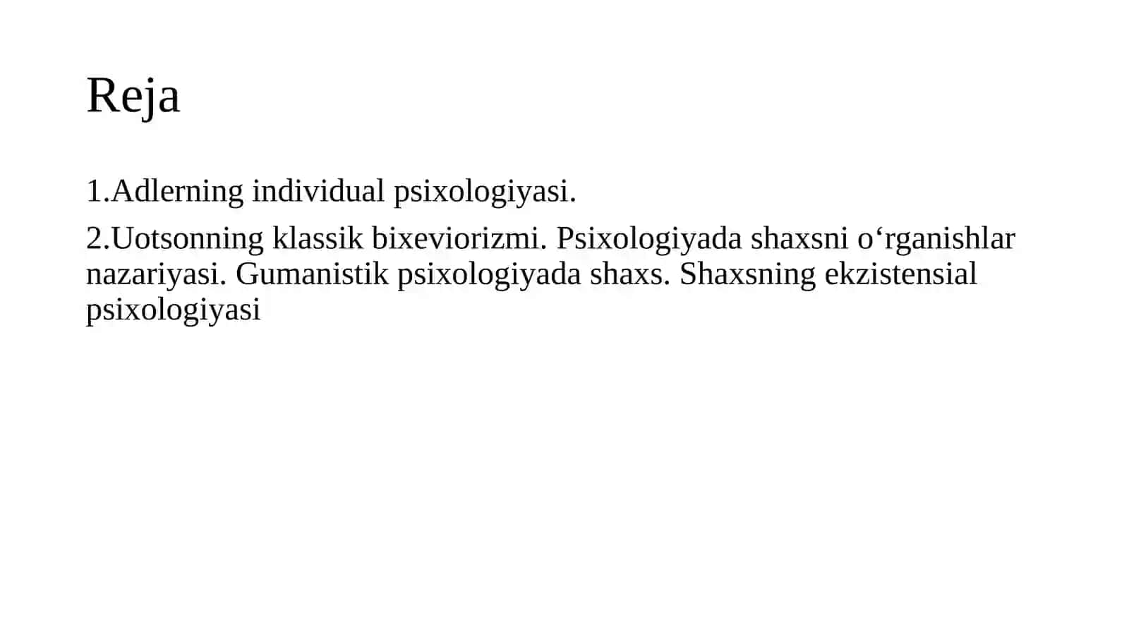Adlerning individual psixologiyasi 2