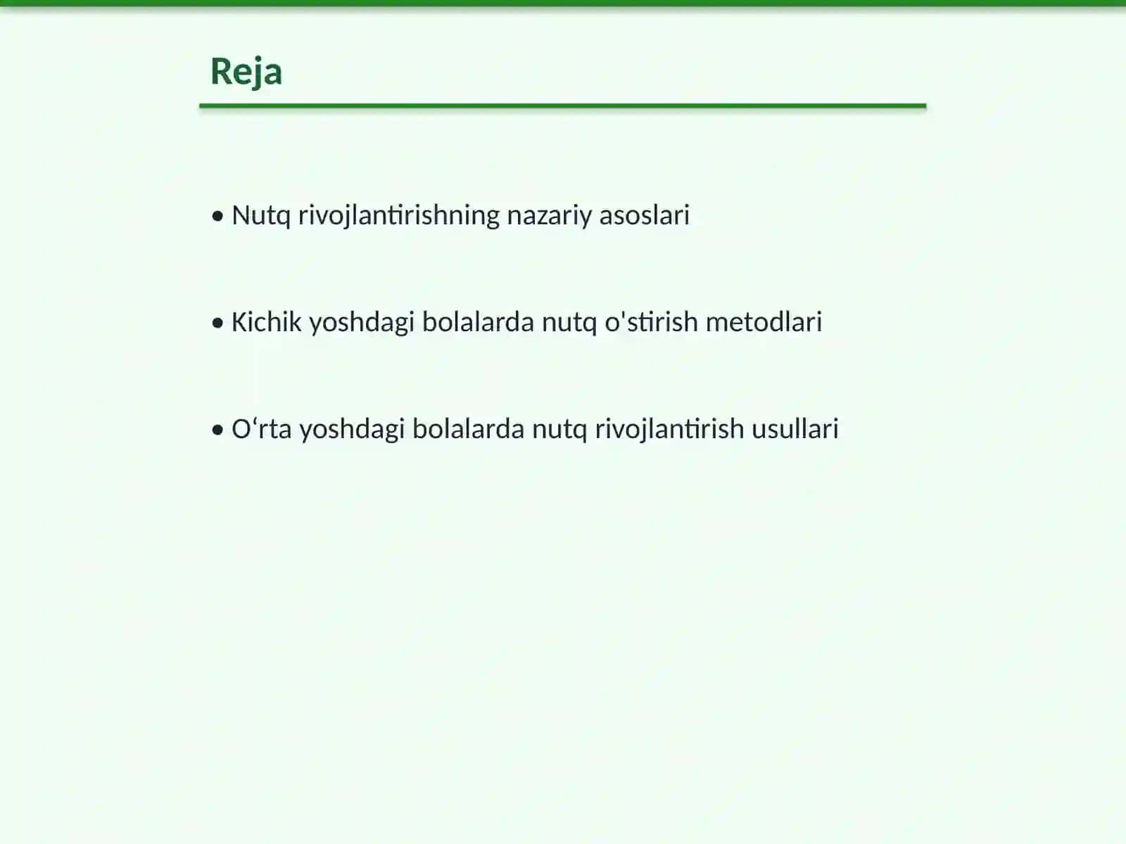 Nutq rivojlantirishning nazariy asoslari 2