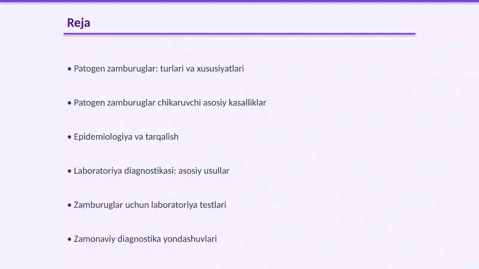 Patogen zamburug lar chikaruvchi kasalliklar va ularni laboratoriya diagnostikasi 2