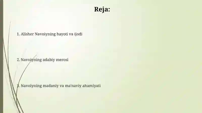 Navoiy asarlarining ahamiyati 2