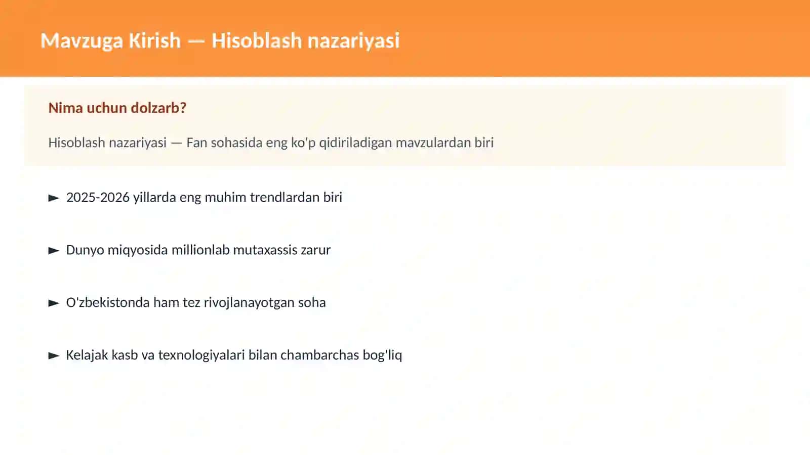 FAN | MATEMATIKA ZAMONAVIY 2