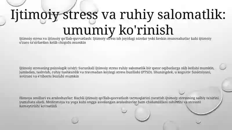 Ijtimoiy Stress Va Psixik Salomatlik 2