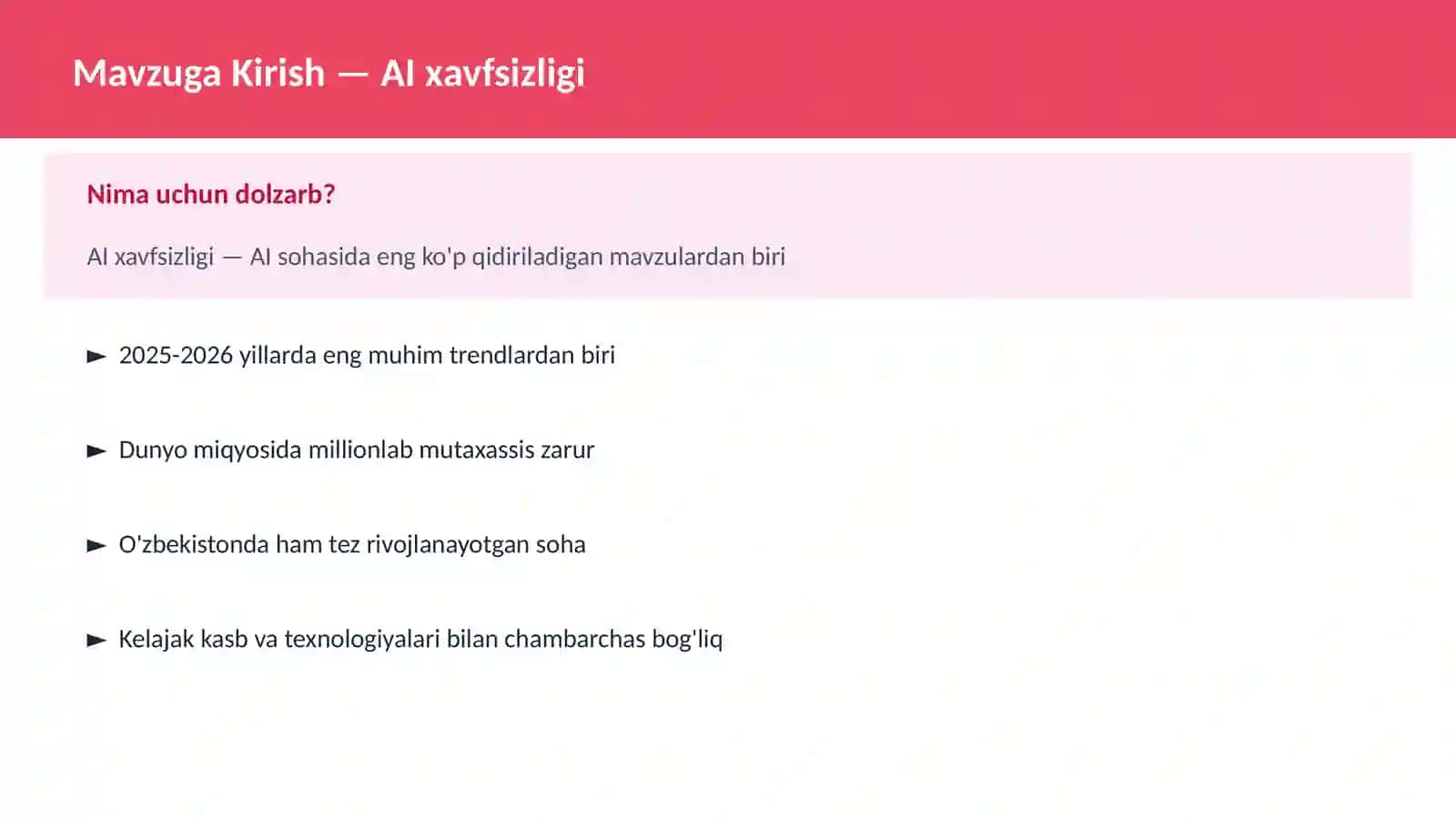 AI xavfsizligi 2