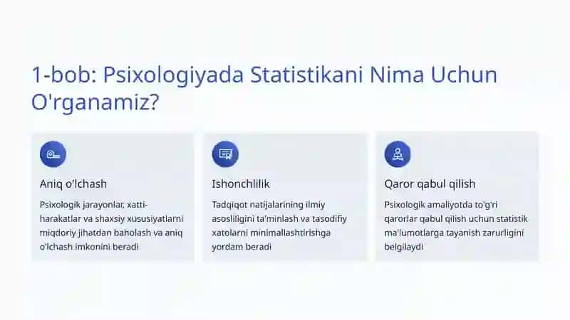 Psixologik Tadqiqotlarda Statistika: Nazariya va Amaliyot 2