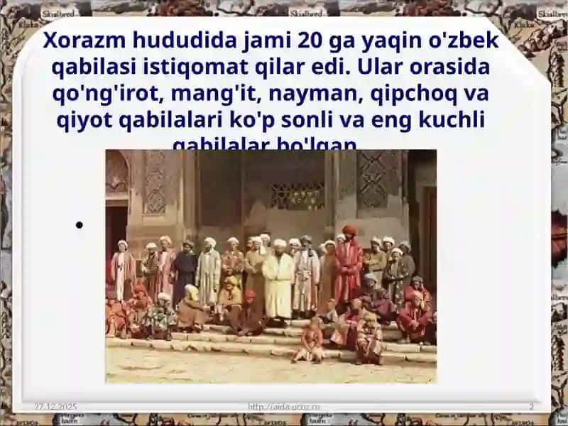 XIVA XONLIGINING TASHKIL TOPISHI 2