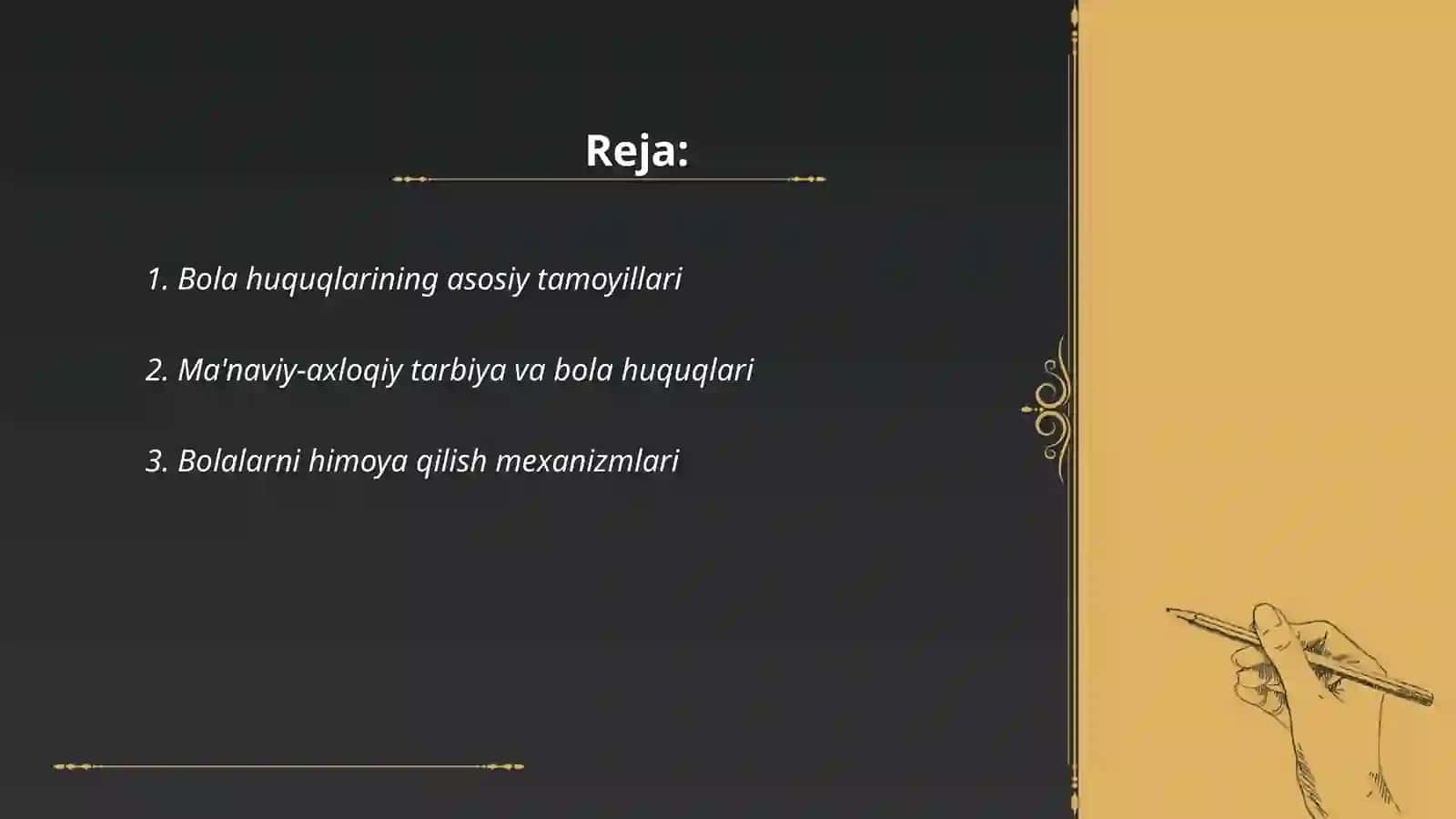 Maktabgacha ta'lim tashkilotlarida,,Bola huquqlari to'g'risida'' gi BMT Konvensiyasidan foydalanish 2
