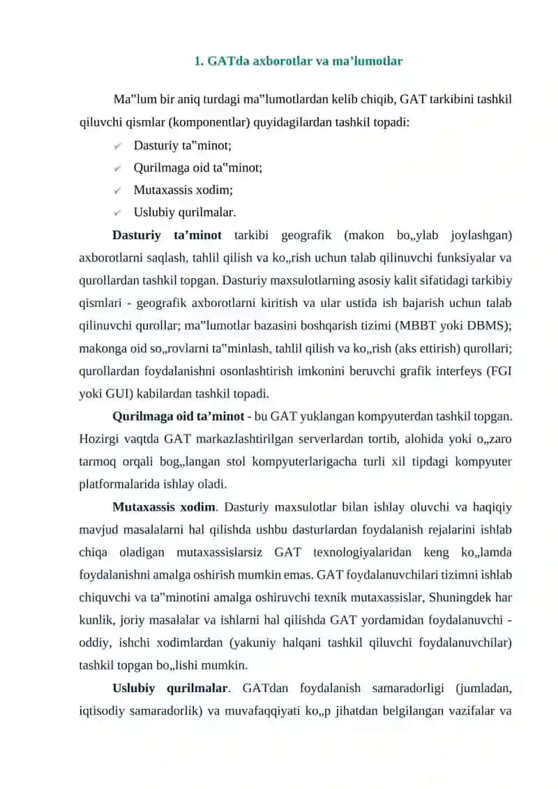 GATda axborotlar va ma’lumotlar 2