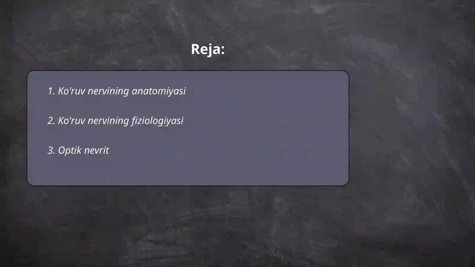 Ko'ruv nerv kasalliklari 2