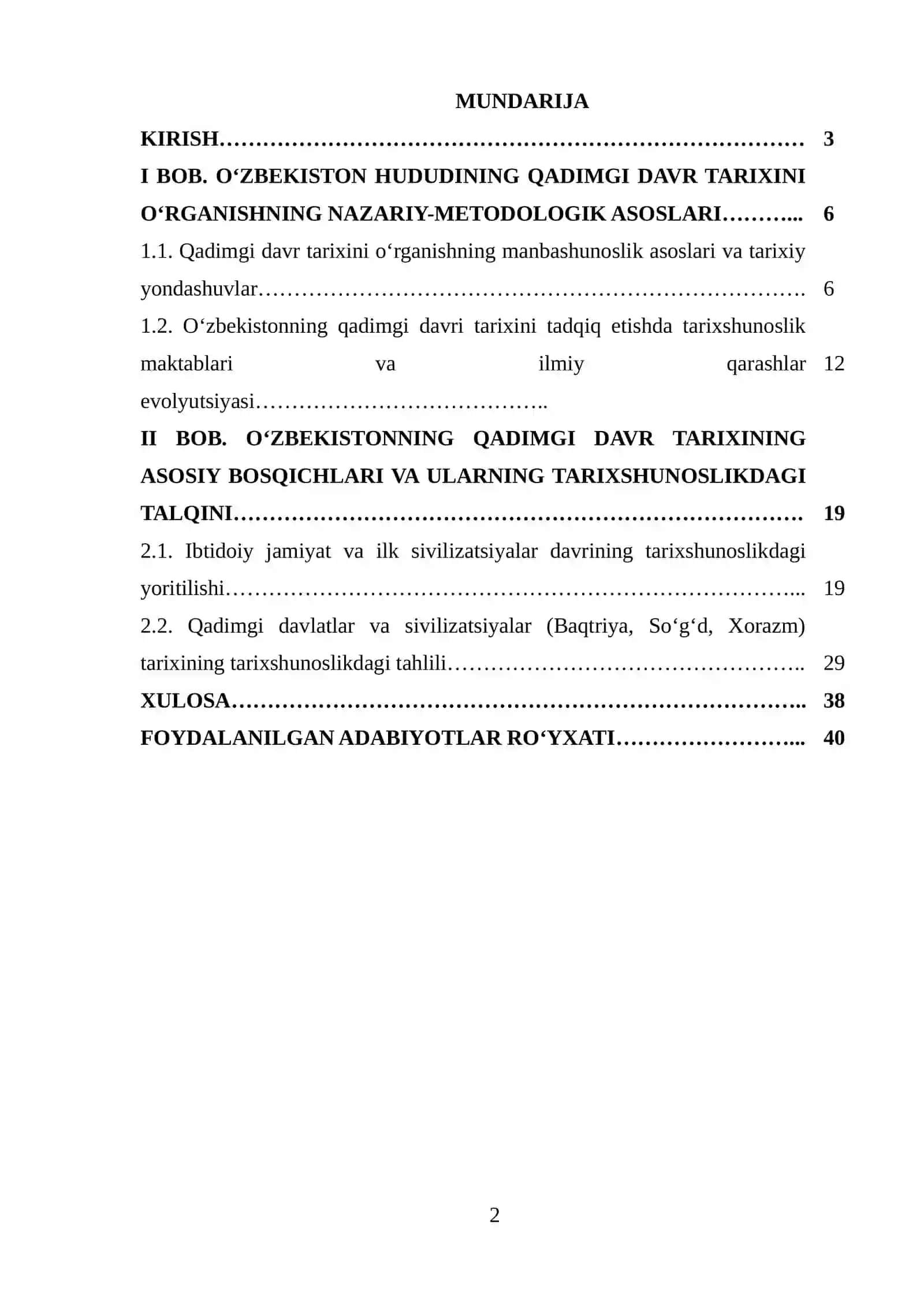 Oʻzbekistonning qadimgi davri tarixi tarixshunoslik tahlili 2