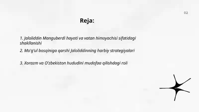 Jaloliddin Manguberdi vatan himoyachisi 2
