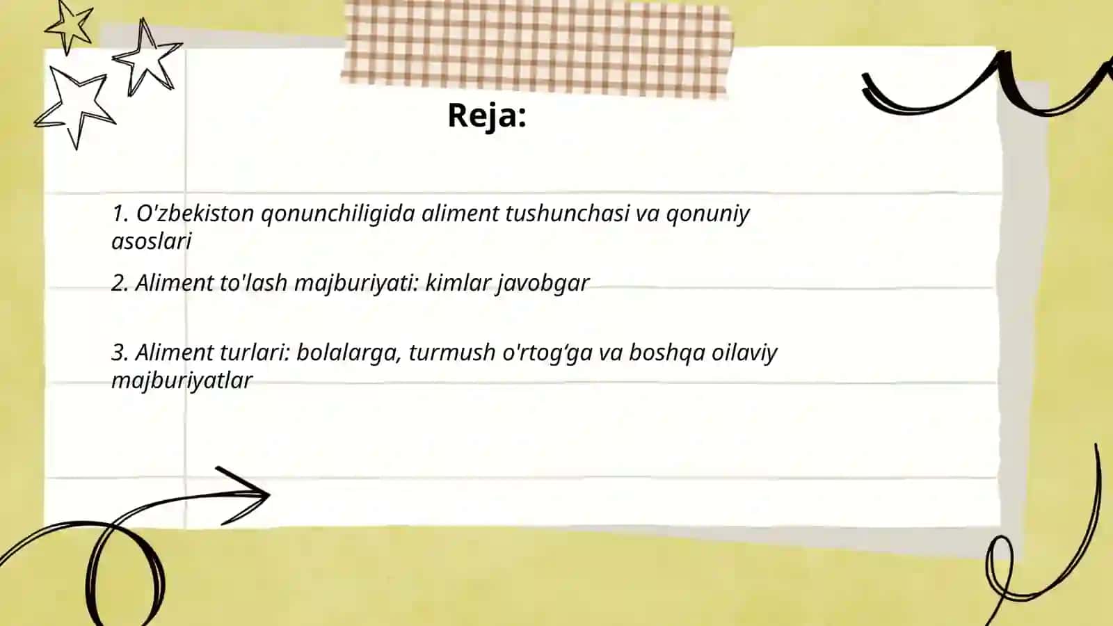 O'zbekiston qonunchiligida alimentlarni to’lash va undirish tartibi 2