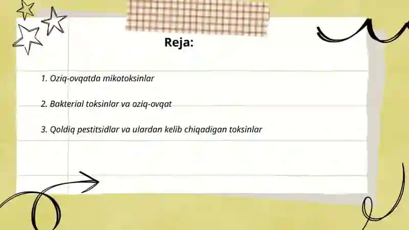 Oziq - ovqat tarkibidagi mikrobiologik toksik birikmalar 2
