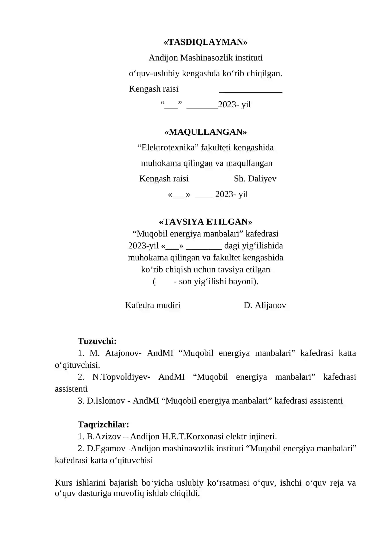 Teskari bog‘lanish kiritilganda kuchaytirgichni parametrlarini xisoblash 2
